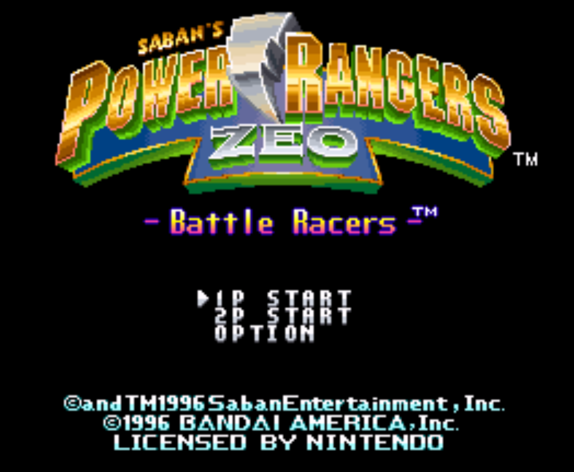 Power Rangers Zeo Title Screen